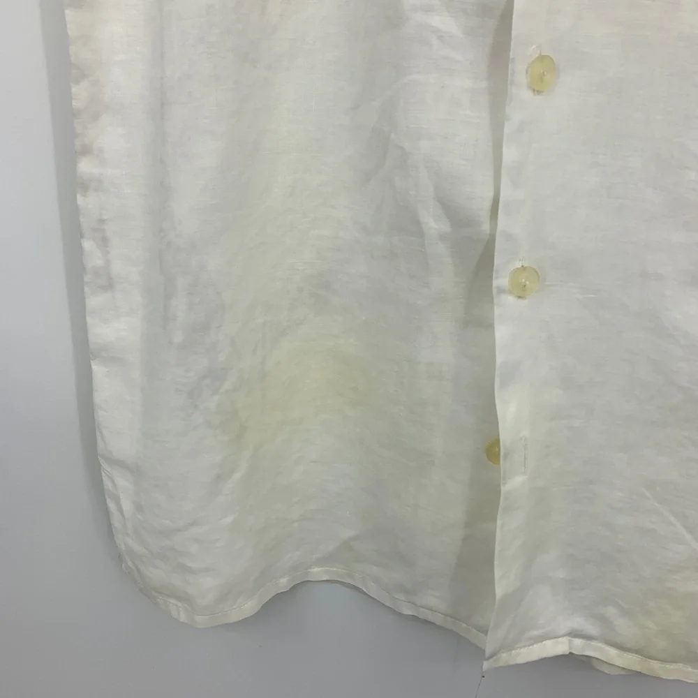 Empra‎ mens medium linen shirt short sleeve pocket casual beach vacation